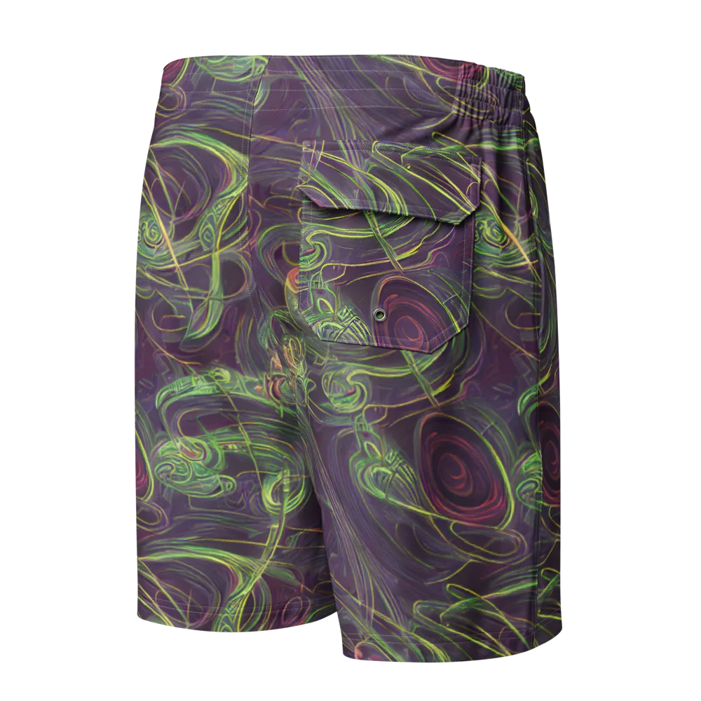 Chromatic Creeper on Men's Board Shorts — Back