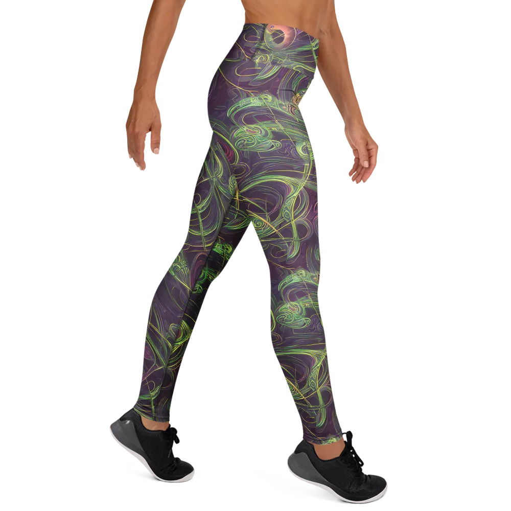 Chromatic Creeper on Yoga Leggings — Right