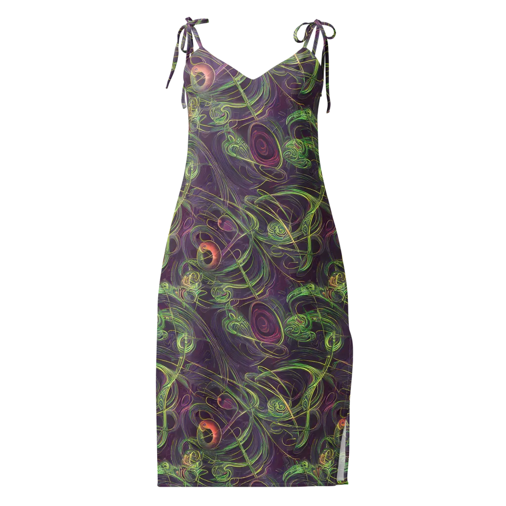 Chromatic Creeper on Slip Dress — Front