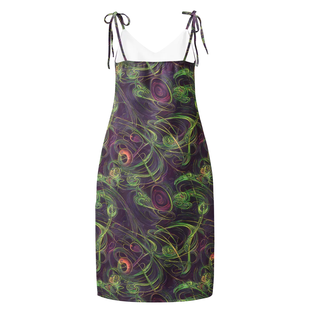 Chromatic Creeper on Slip Dress — Back