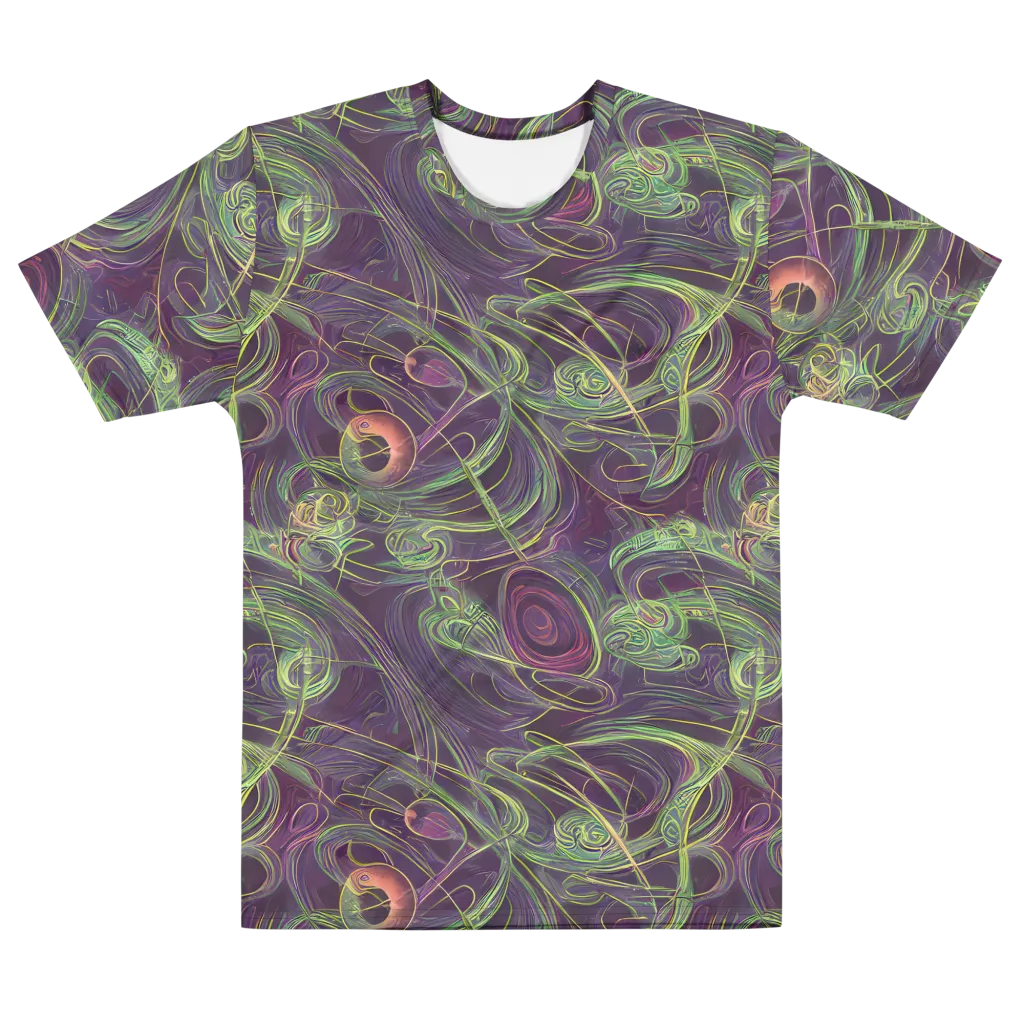 Chromatic Creeper on Men's Cotton Crew Neck T-Shirt — Front