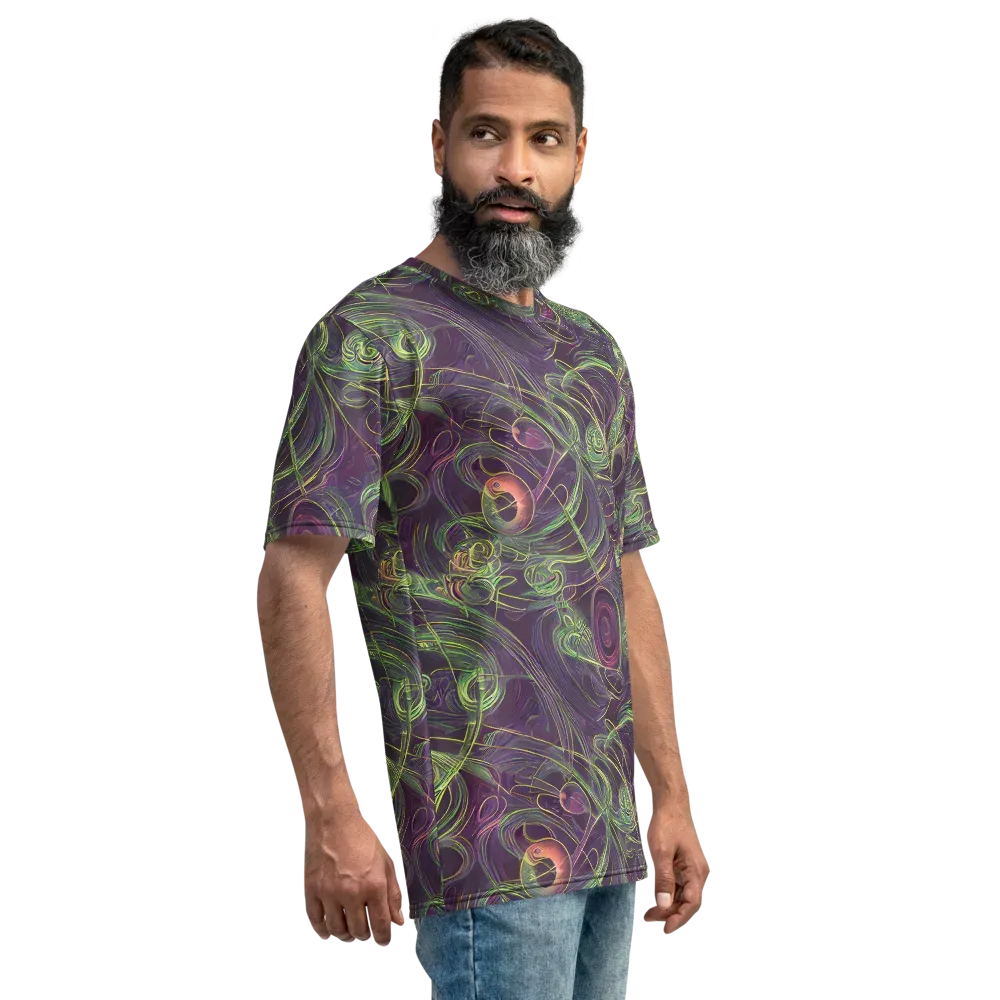 Chromatic Creeper on Men's Crew Neck T-Shirt — Right