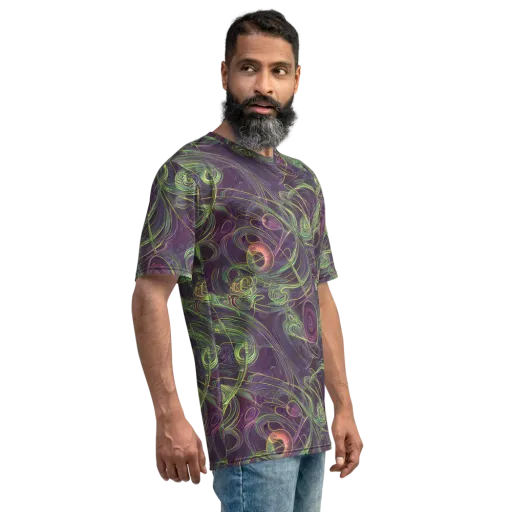 Chromatic Creeper on a Men's Crew Neck T-Shirt