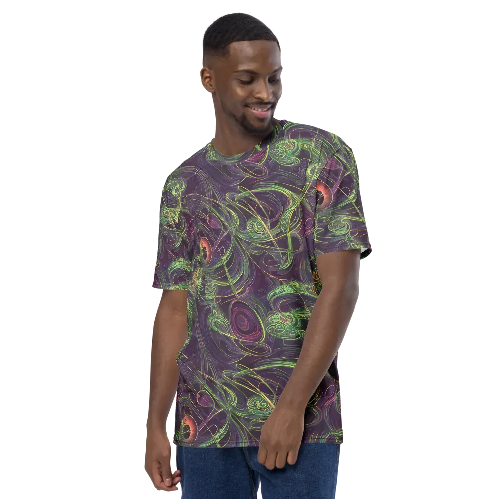 Chromatic Creeper on Men's Crew Neck T-Shirt — Left