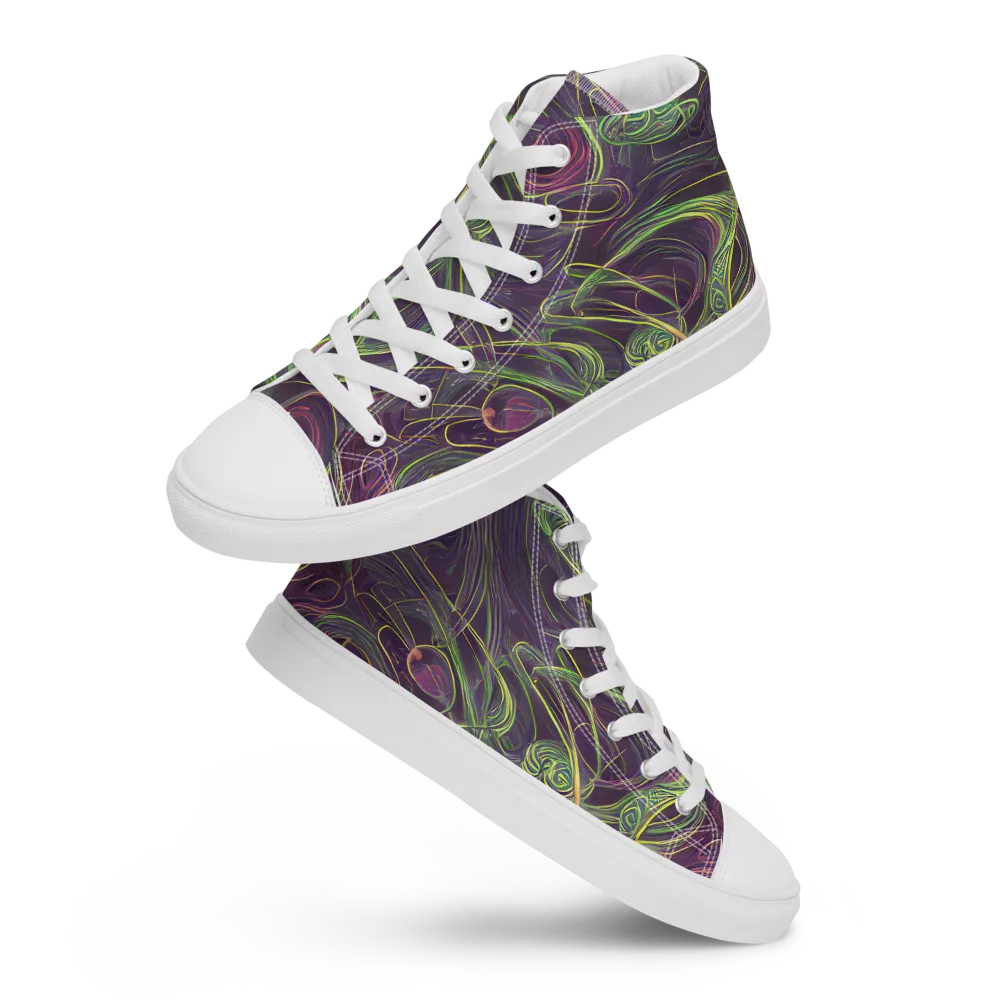 Chromatic Creeper on Men's High Top Canvas Shoes — Front