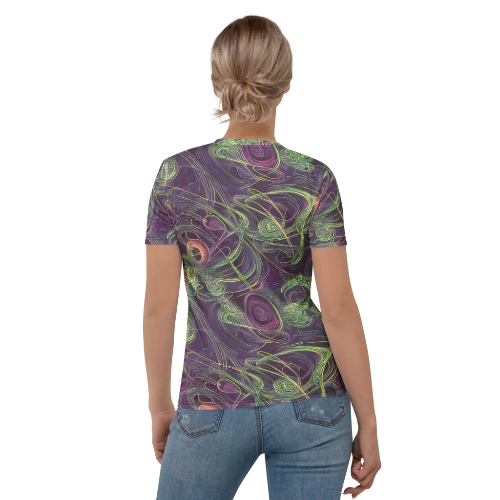 Chromatic Creeper on Women's Crew Neck T-Shirt — Back