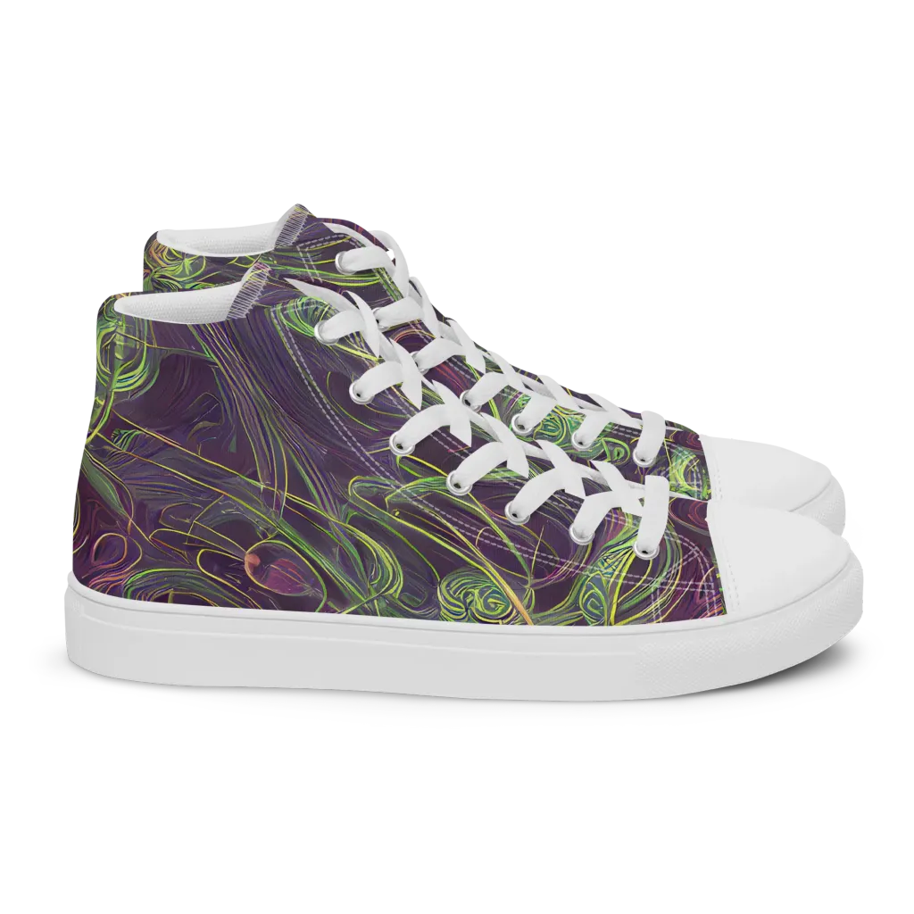 Chromatic Creeper on Women's High Top Canvas Shoes — Right