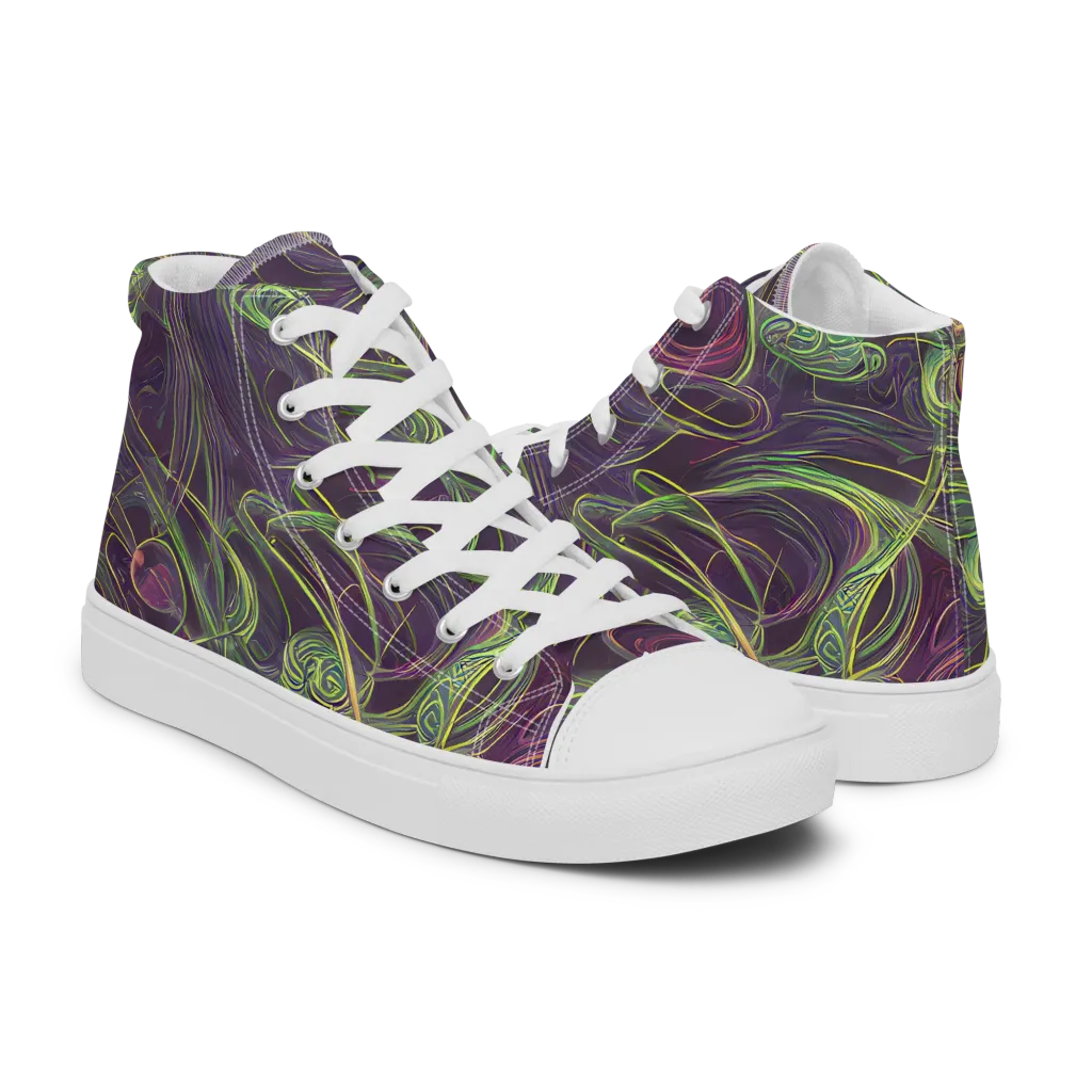 Chromatic Creeper on Women's High Top Canvas Shoes — Right