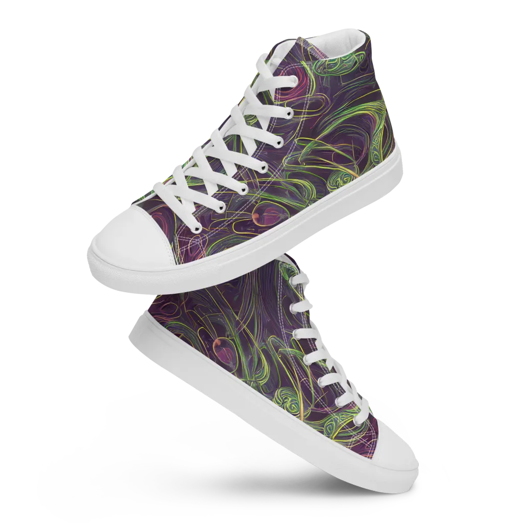Chromatic Creeper on Women's High Top Canvas Shoes — Front