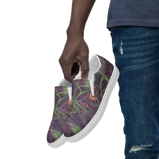 Chromatic Creeper on a Men's Slip-On Canvas Shoes