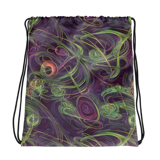 Chromatic Creeper on a Drawstring Bag