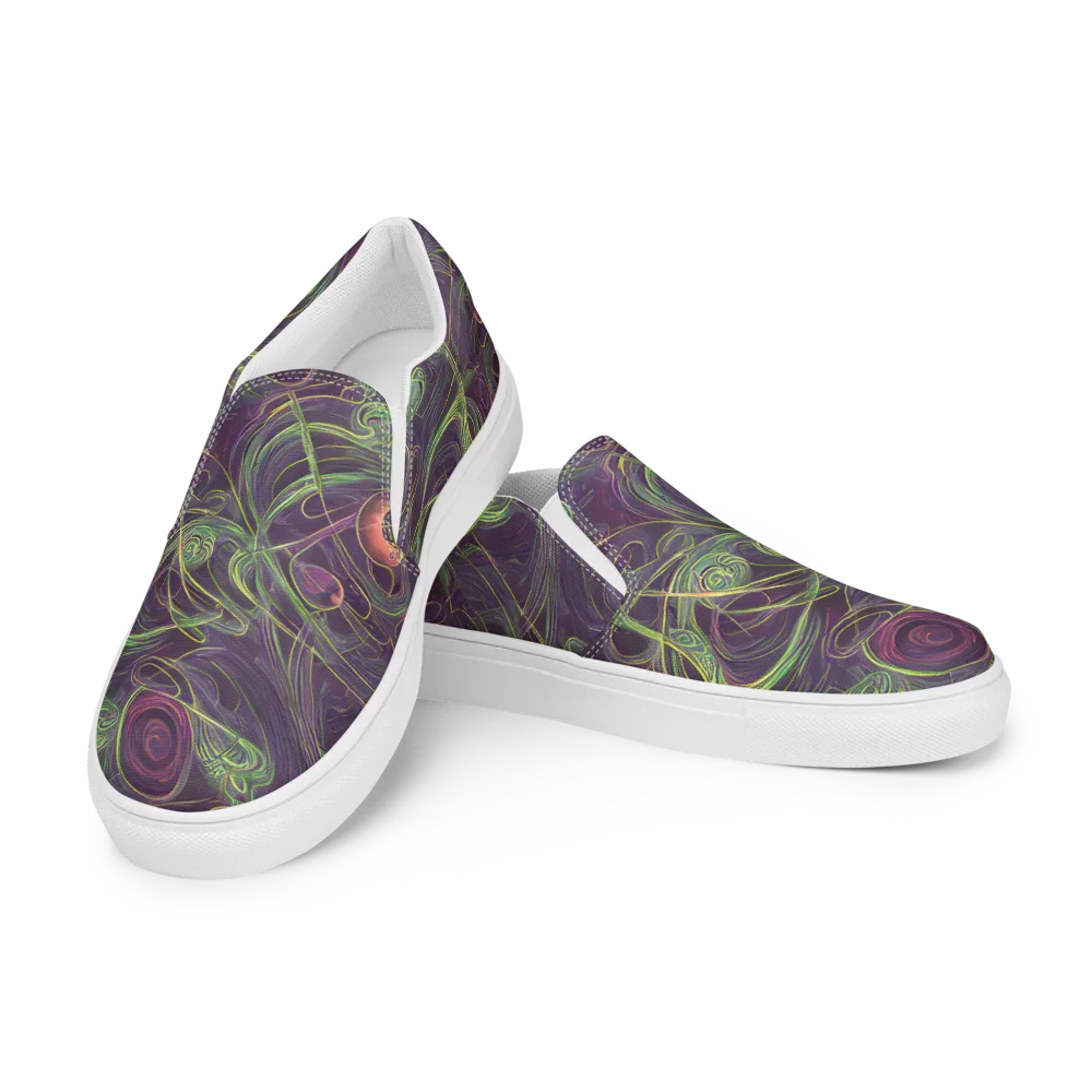 Chromatic Creeper on Women's Slip-On Canvas Shoes — Left Front