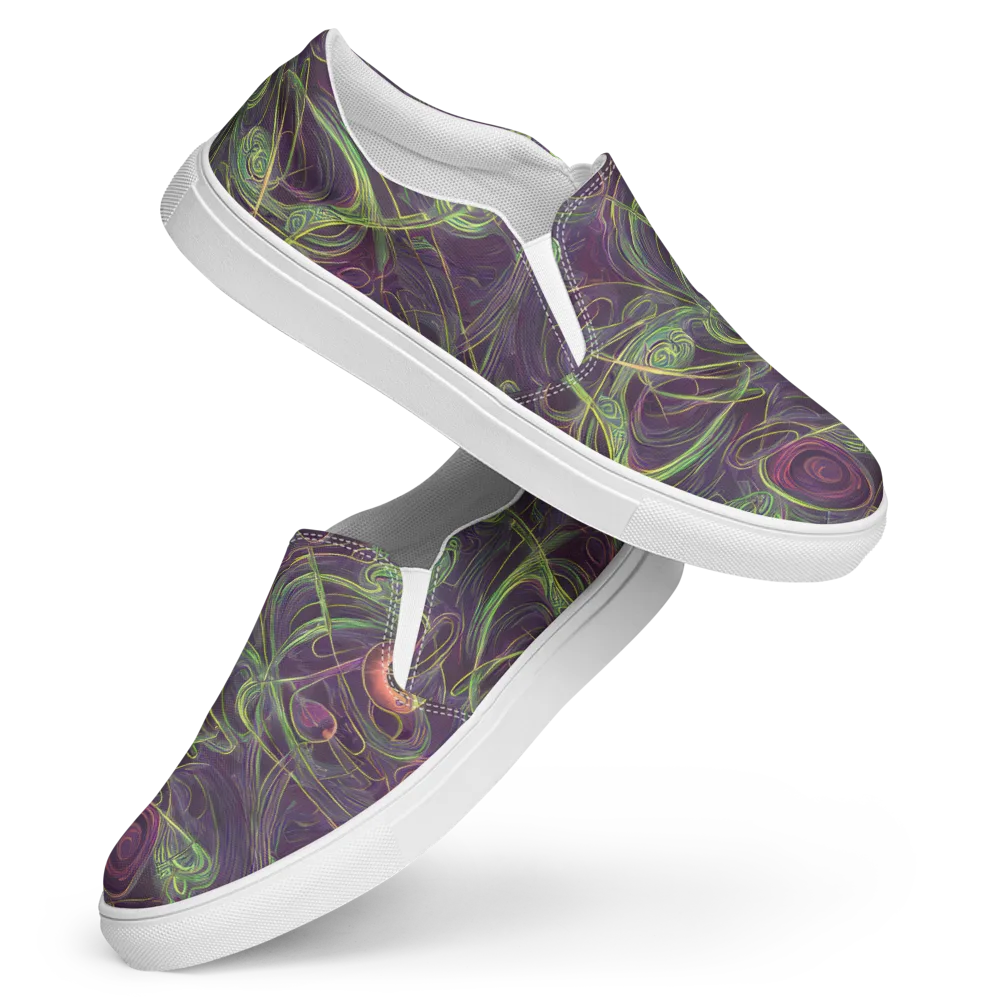Chromatic Creeper on Women's Slip-On Canvas Shoes — Front