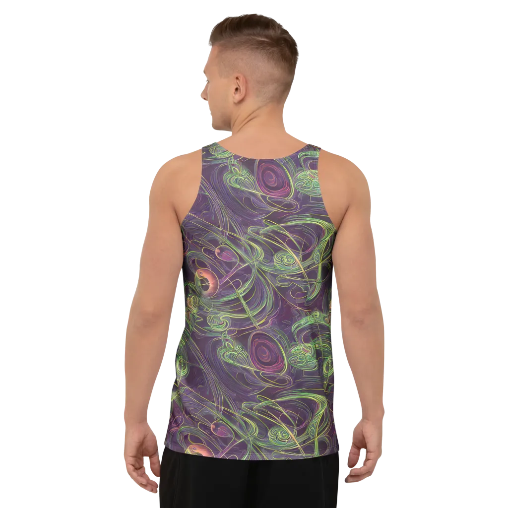 Chromatic Creeper on Men's Tank Top — Back