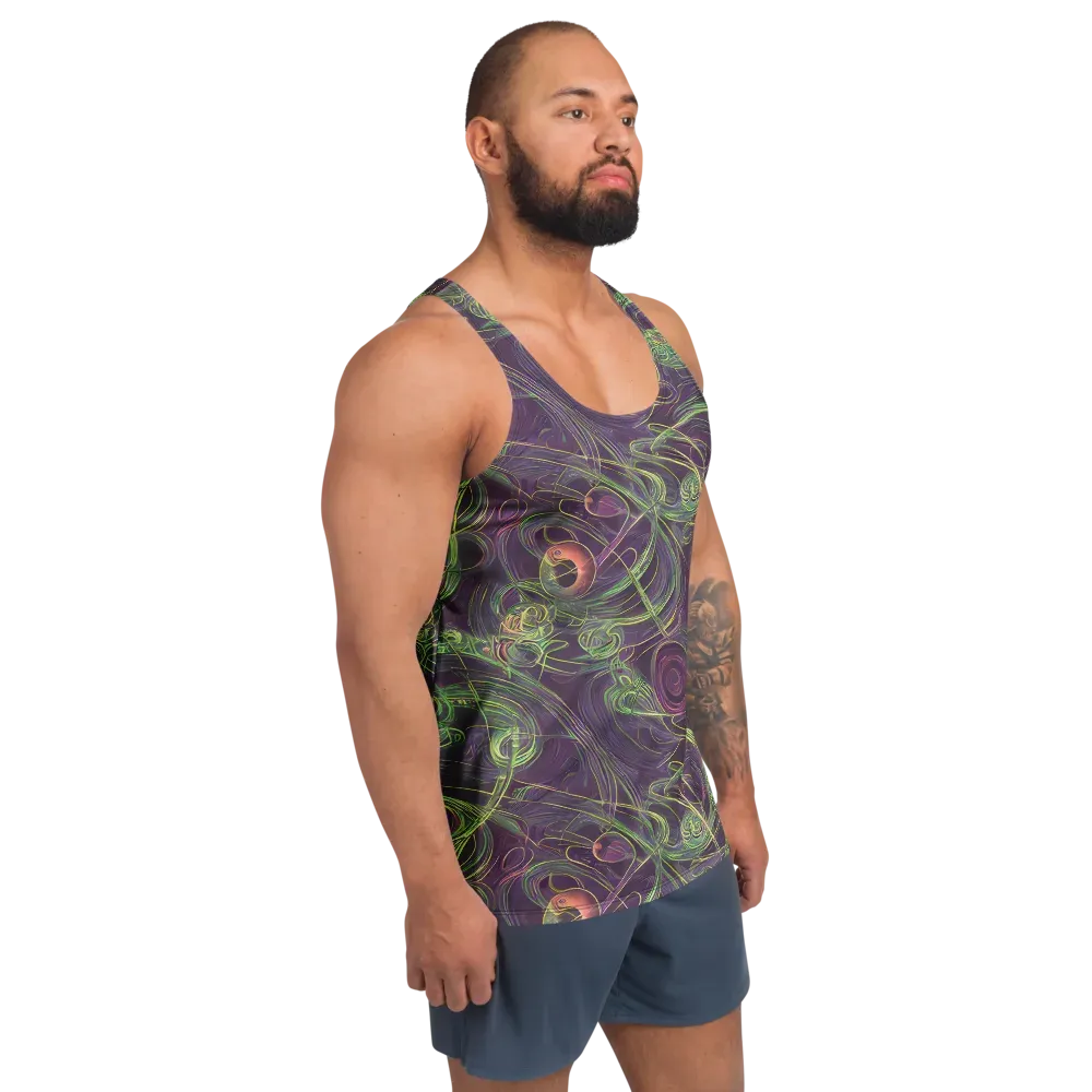 Chromatic Creeper on Men's Tank Top — Right Front