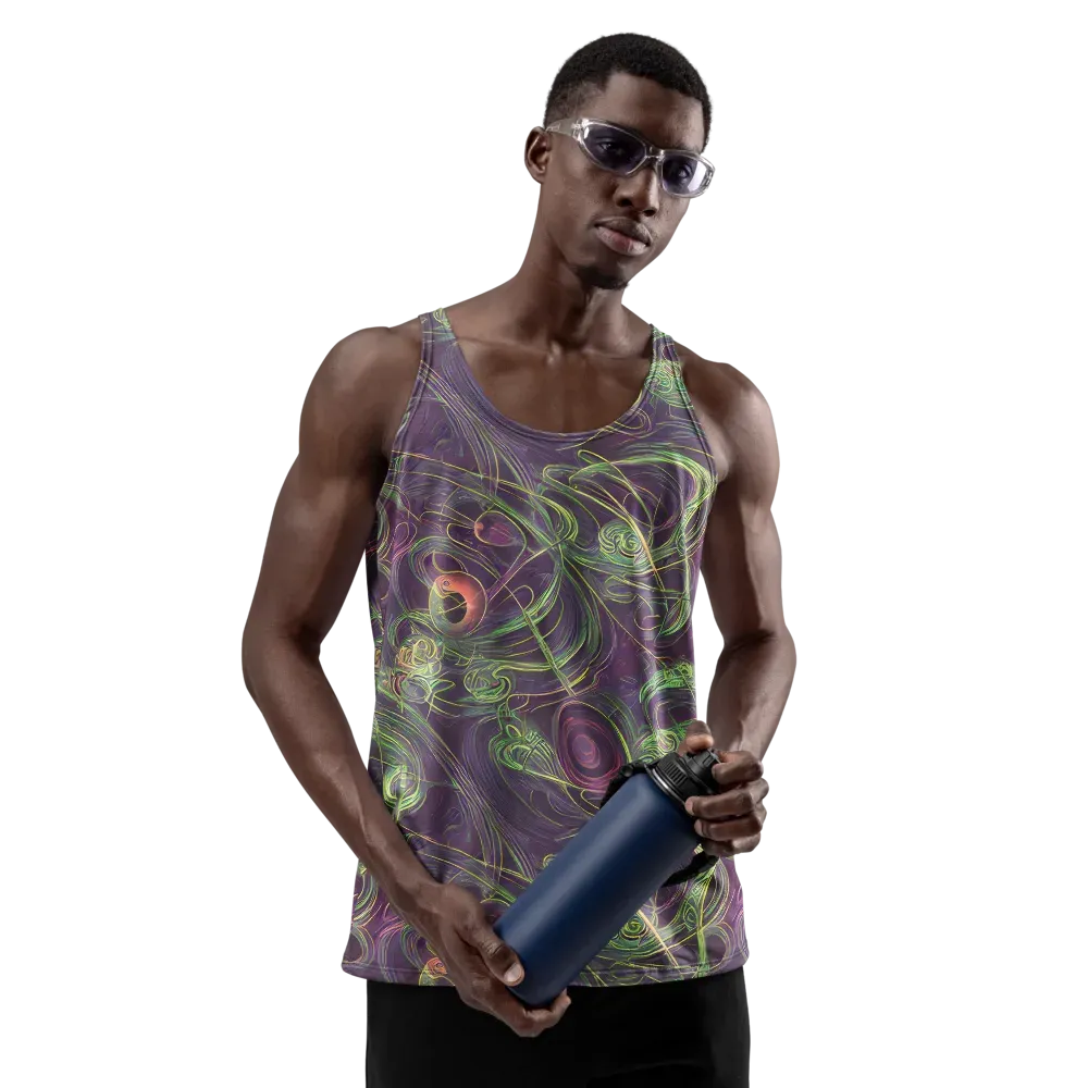 Chromatic Creeper on Men's Tank Top — Front