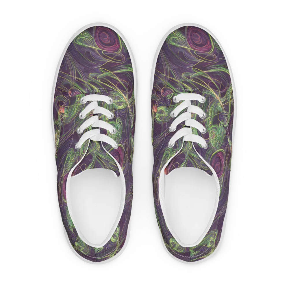 Chromatic Creeper on Men's Lace-Up Canvas Shoes — Front