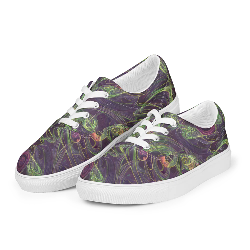 Chromatic Creeper on Men's Lace-Up Canvas Shoes — Left Front