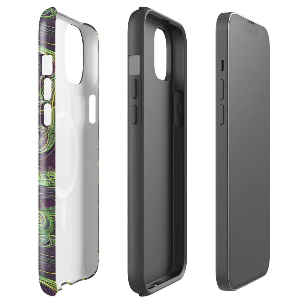 Chromatic Creeper on MagSafe Tough Case for iPhone® — Front