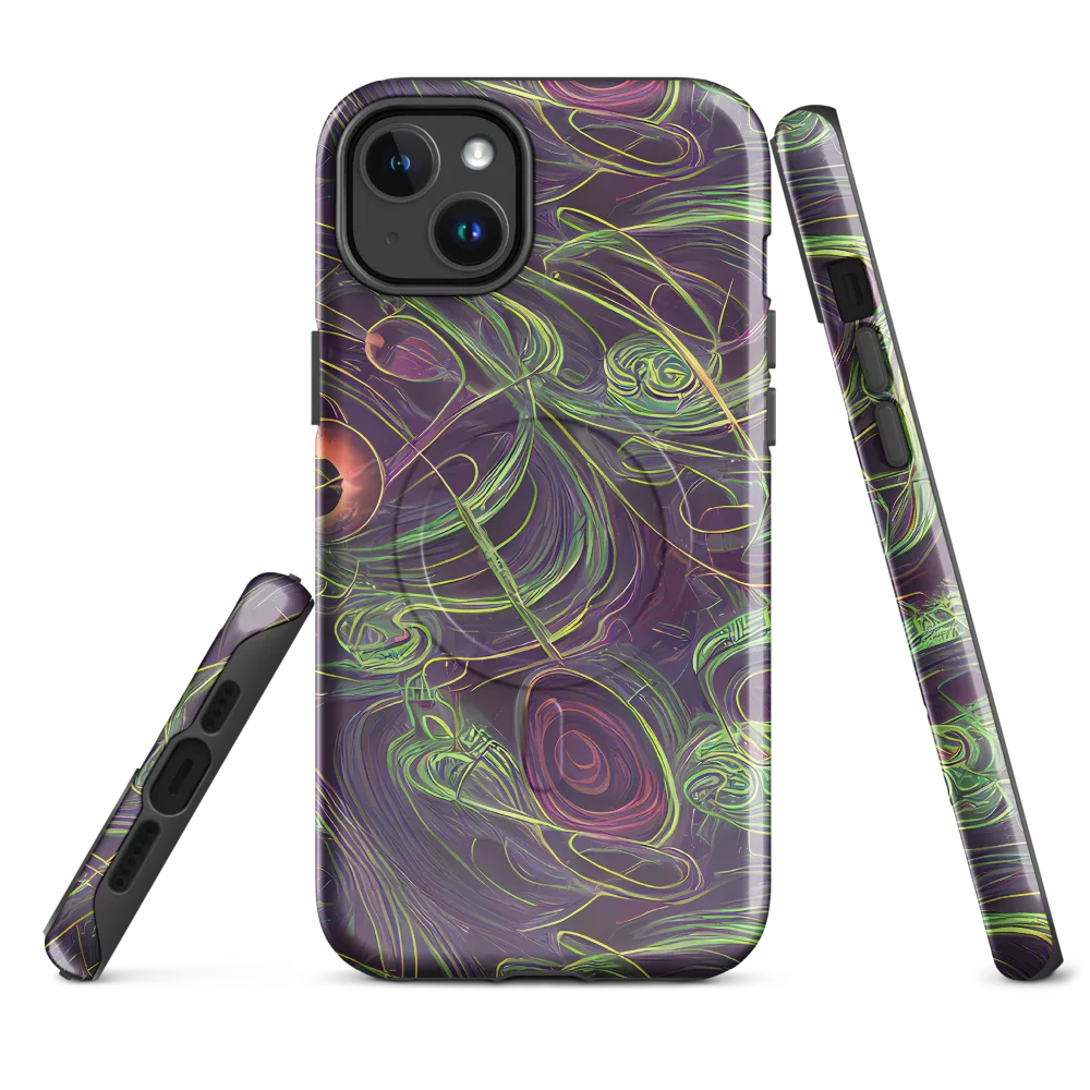 Chromatic Creeper on MagSafe Tough Case for iPhone® — Front