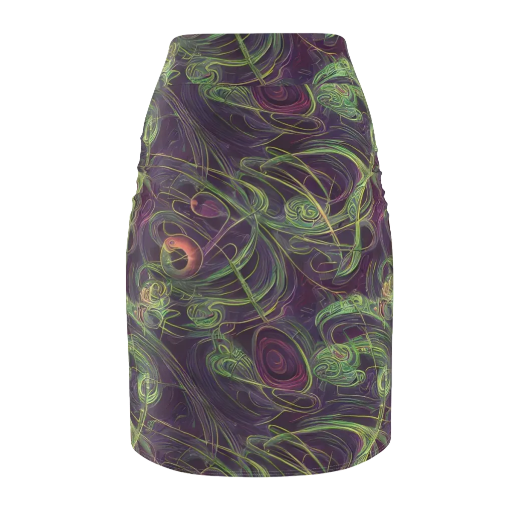 Chromatic Creeper on Pencil Skirt — Back