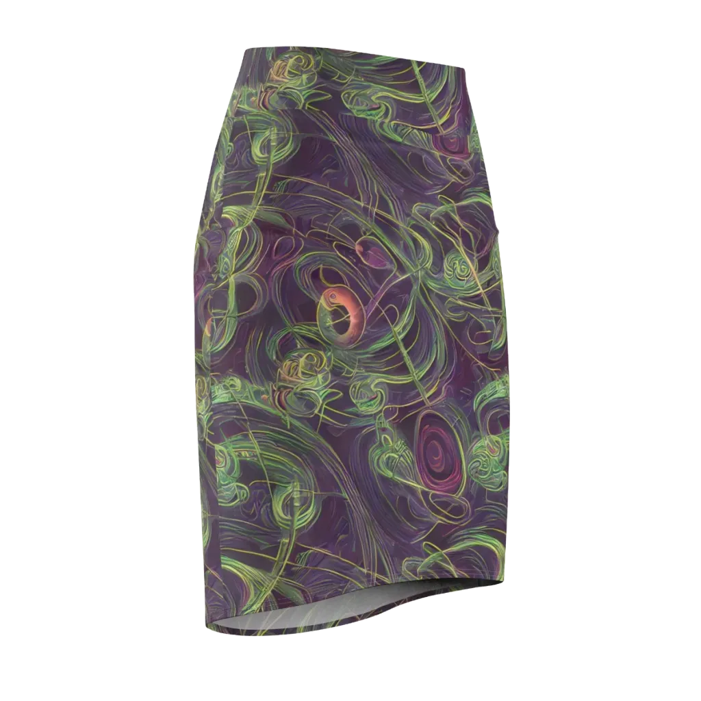 Chromatic Creeper on Pencil Skirt — Front Side