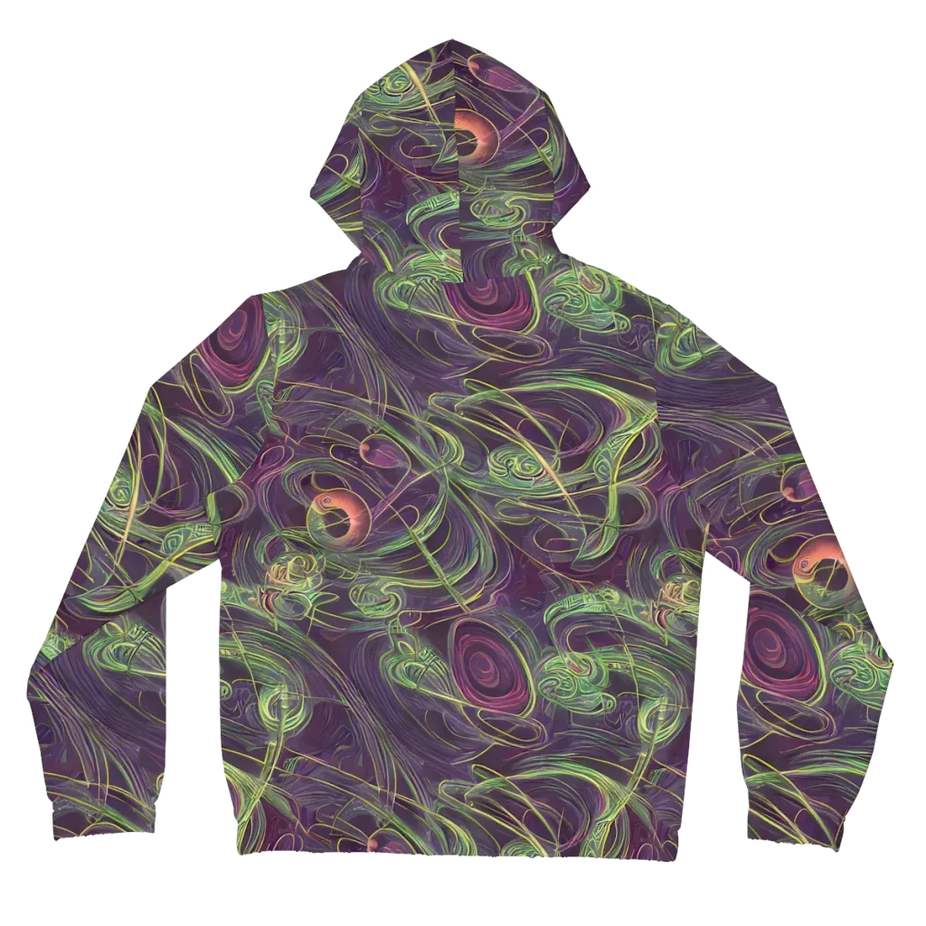 Chromatic Creeper on Women's Full-Zip Hoodie — Back