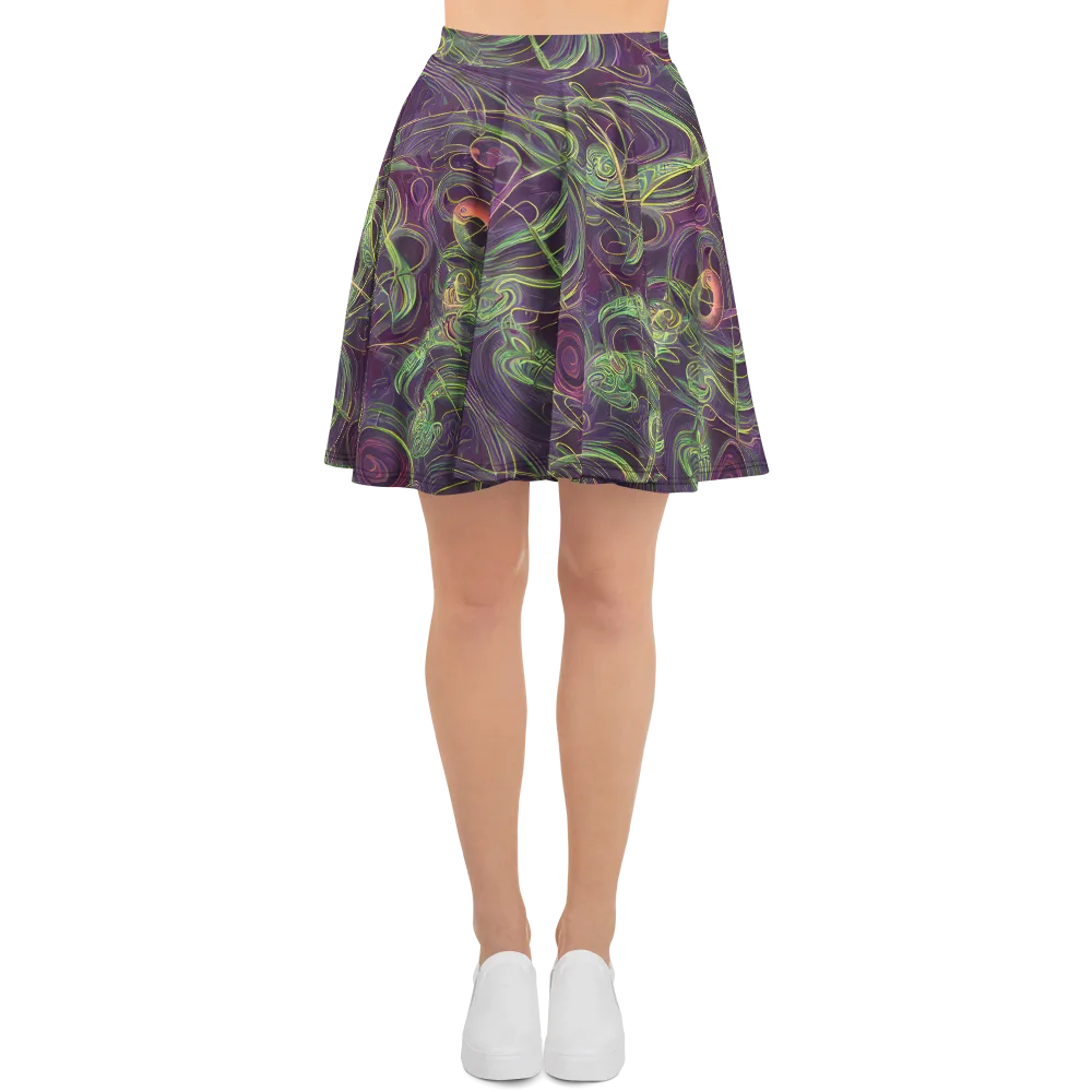 Chromatic Creeper on Skater Skirt — Front