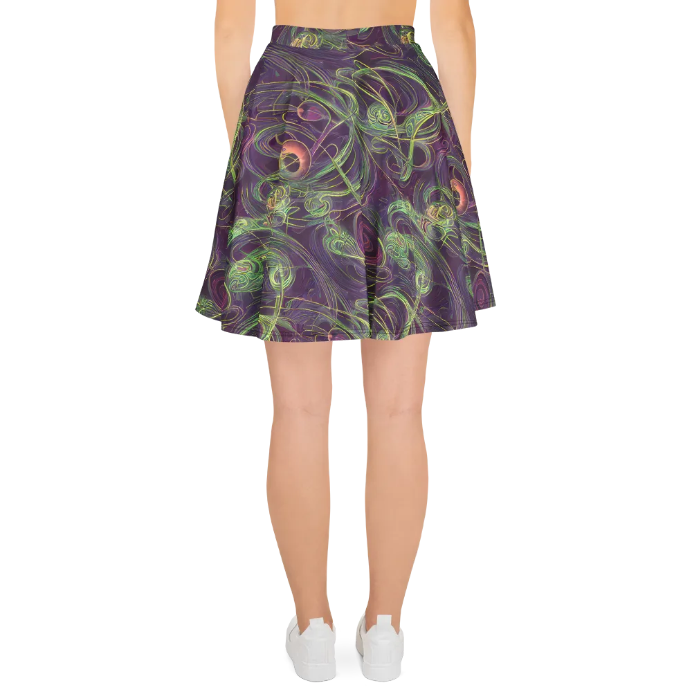 Chromatic Creeper on Skater Skirt — Back