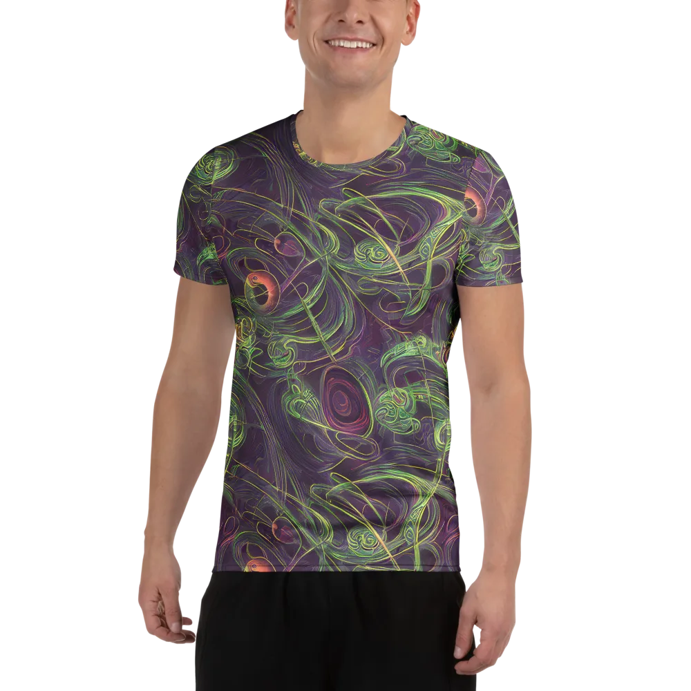 Chromatic Creeper on Men's Athletic T-Shirt — Front