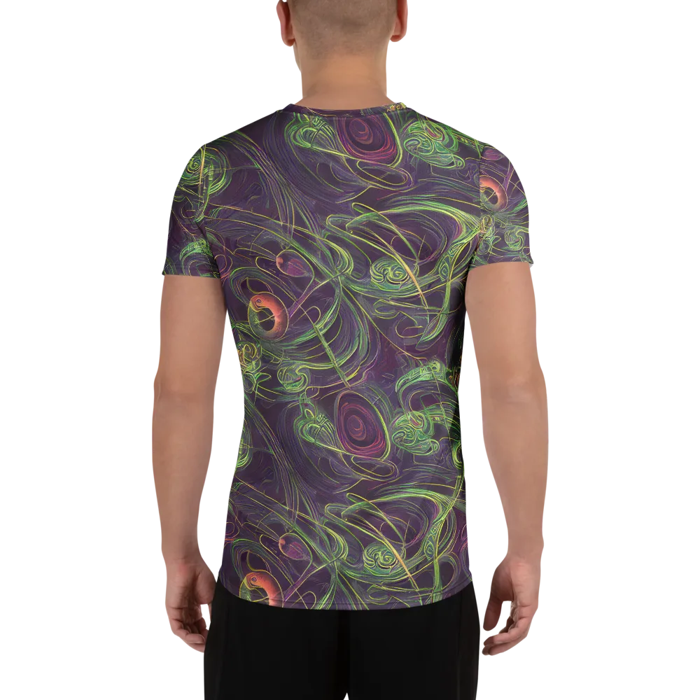 Chromatic Creeper on Men's Athletic T-Shirt — Back