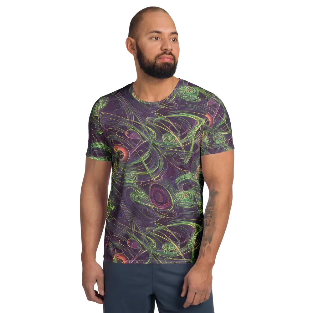 Chromatic Creeper on Men's Athletic T-Shirt — Front