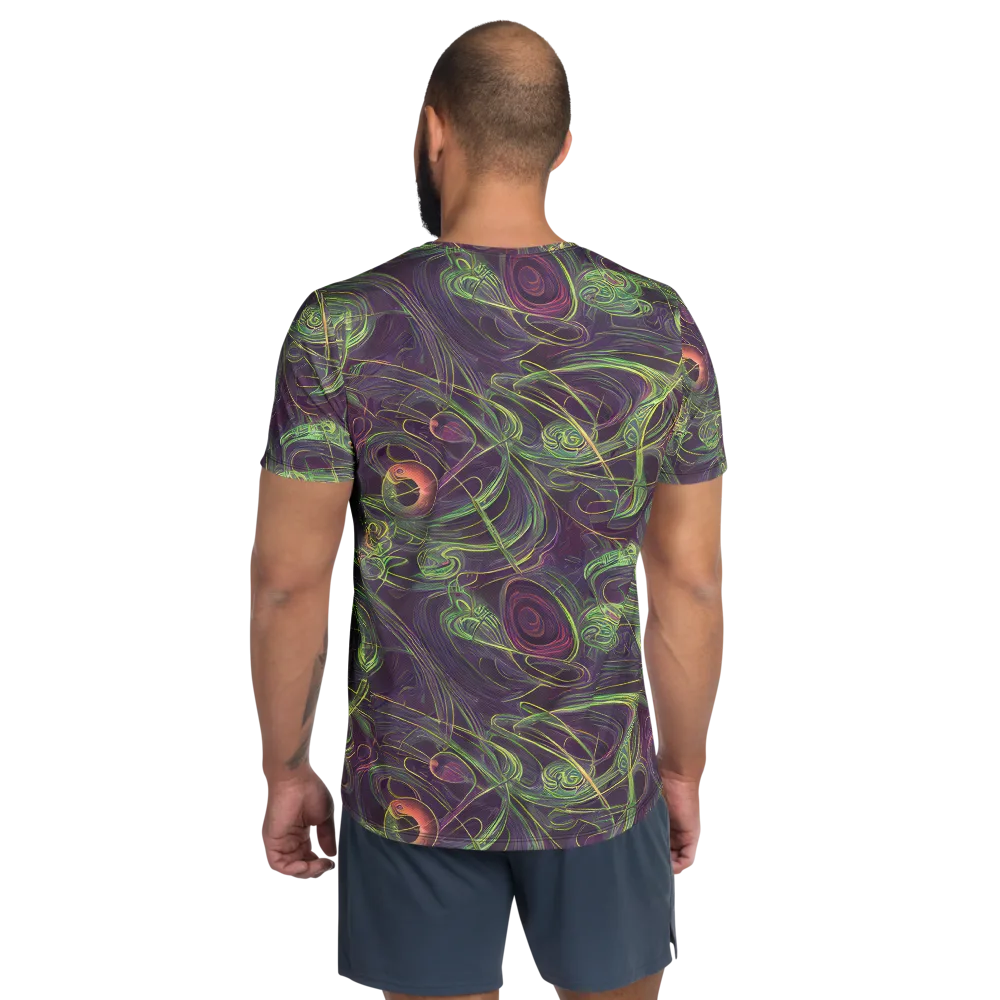 Chromatic Creeper on Men's Athletic T-Shirt — Back
