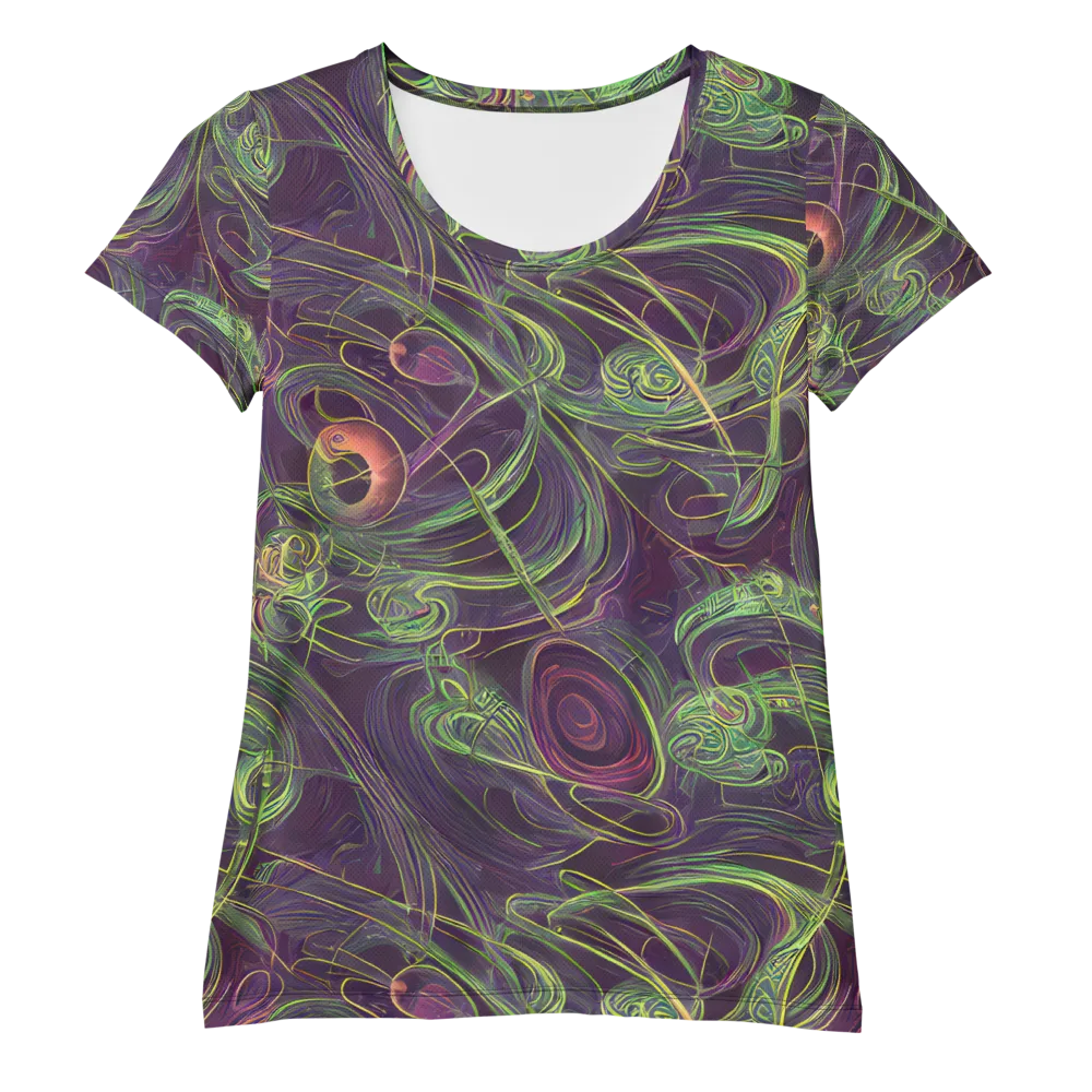 Chromatic Creeper on Women's Athletic T-Shirt — Front