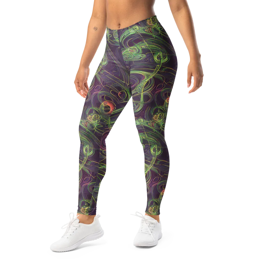 Chromatic Creeper on Leggings — Left Front