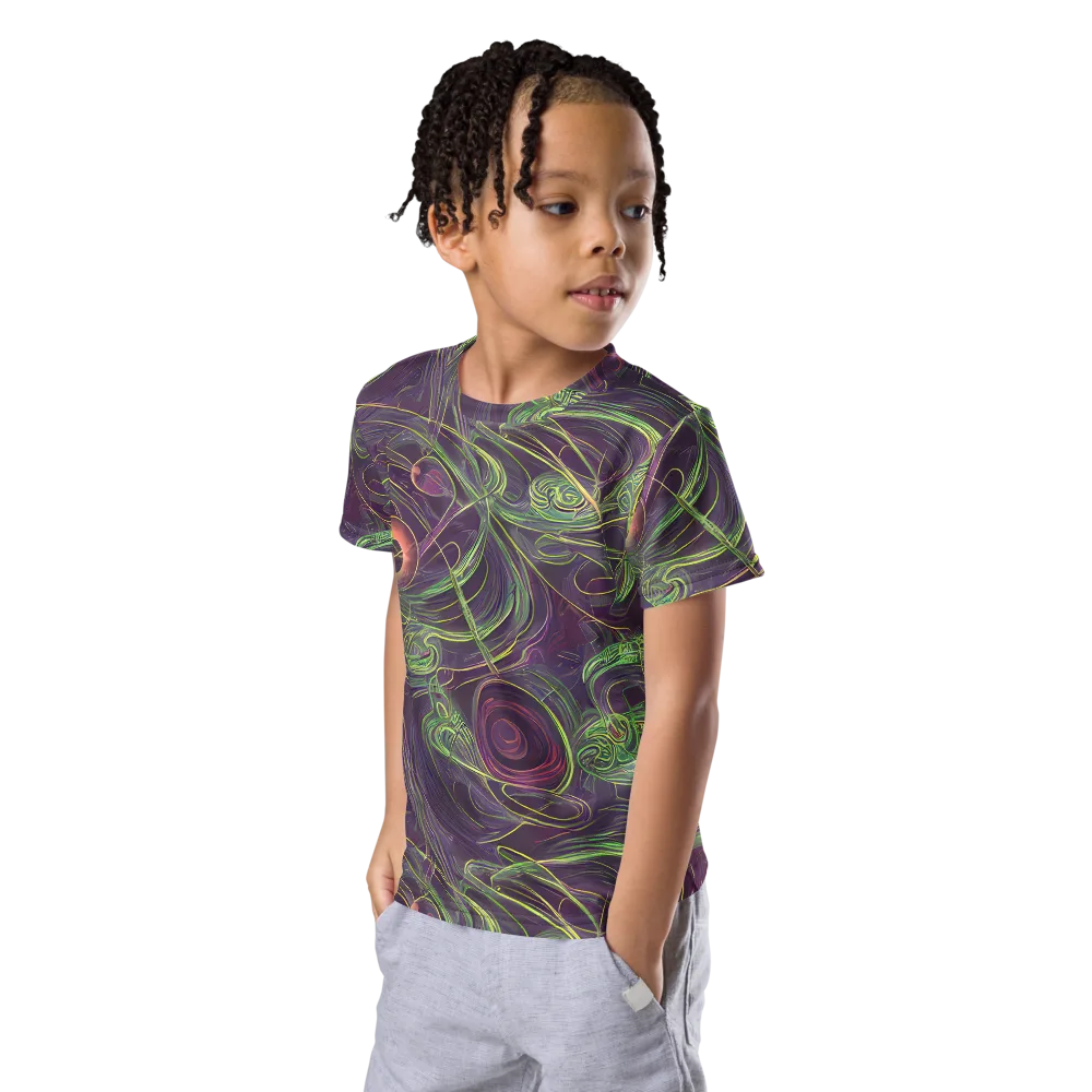 Chromatic Creeper on Kids Crew Neck T-Shirt — Left Front