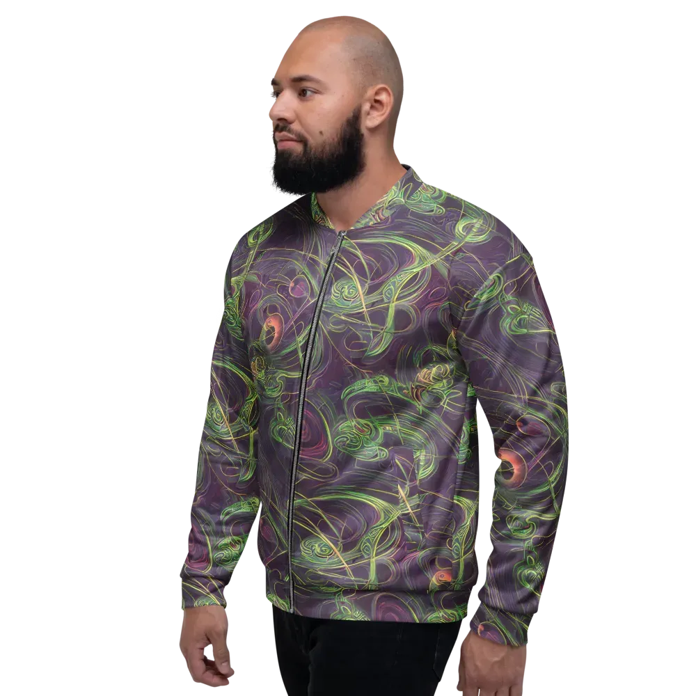 Chromatic Creeper on Bomber Jacket — Left