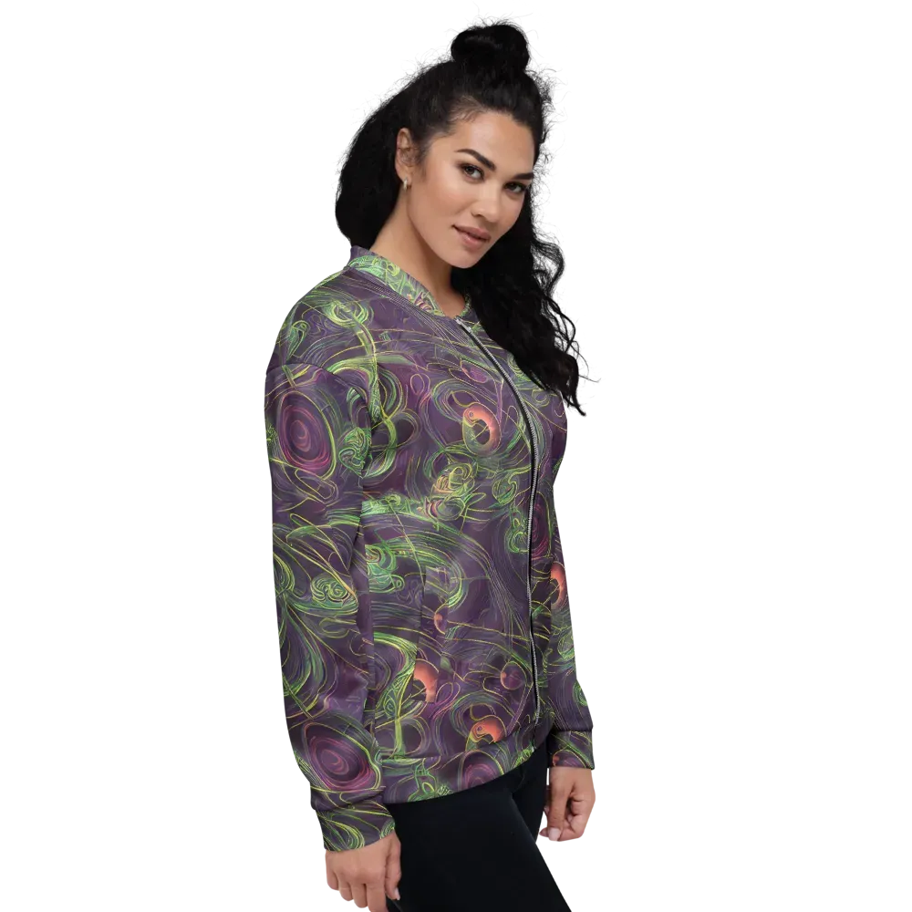 Chromatic Creeper on Bomber Jacket — Right