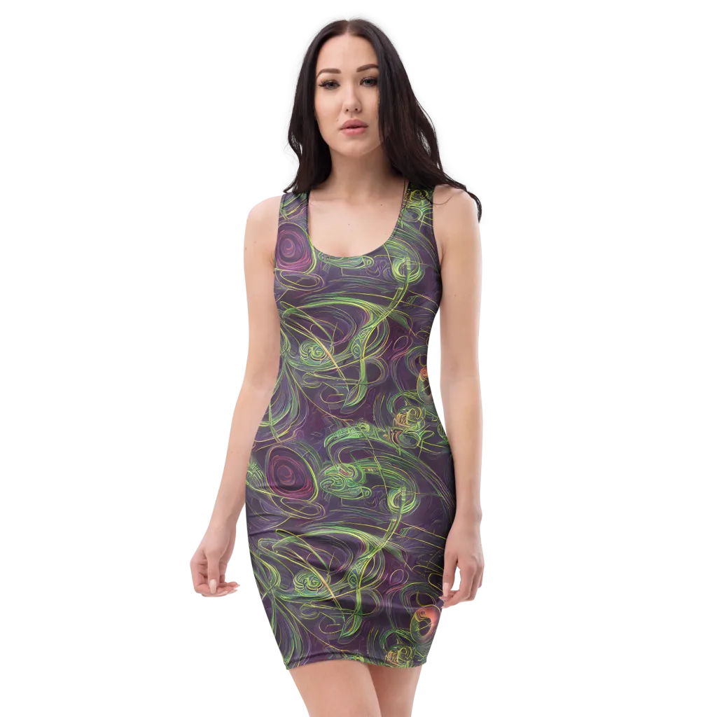 Chromatic Creeper on Bodycon Dress — Front