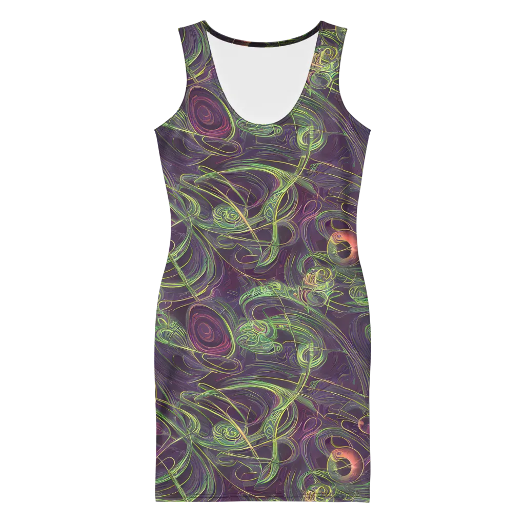 Chromatic Creeper on Bodycon Dress — Front
