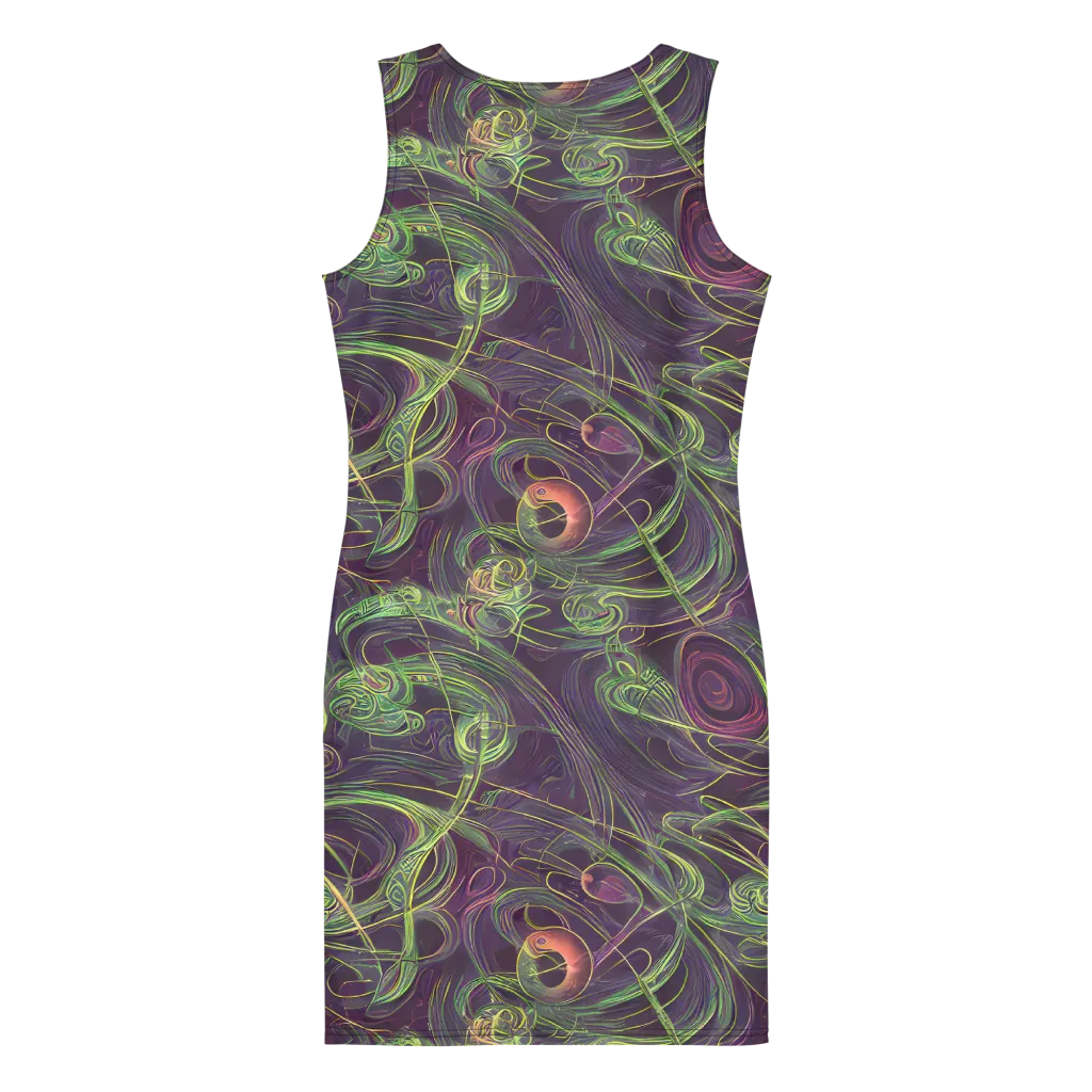 Chromatic Creeper on Bodycon Dress — Back