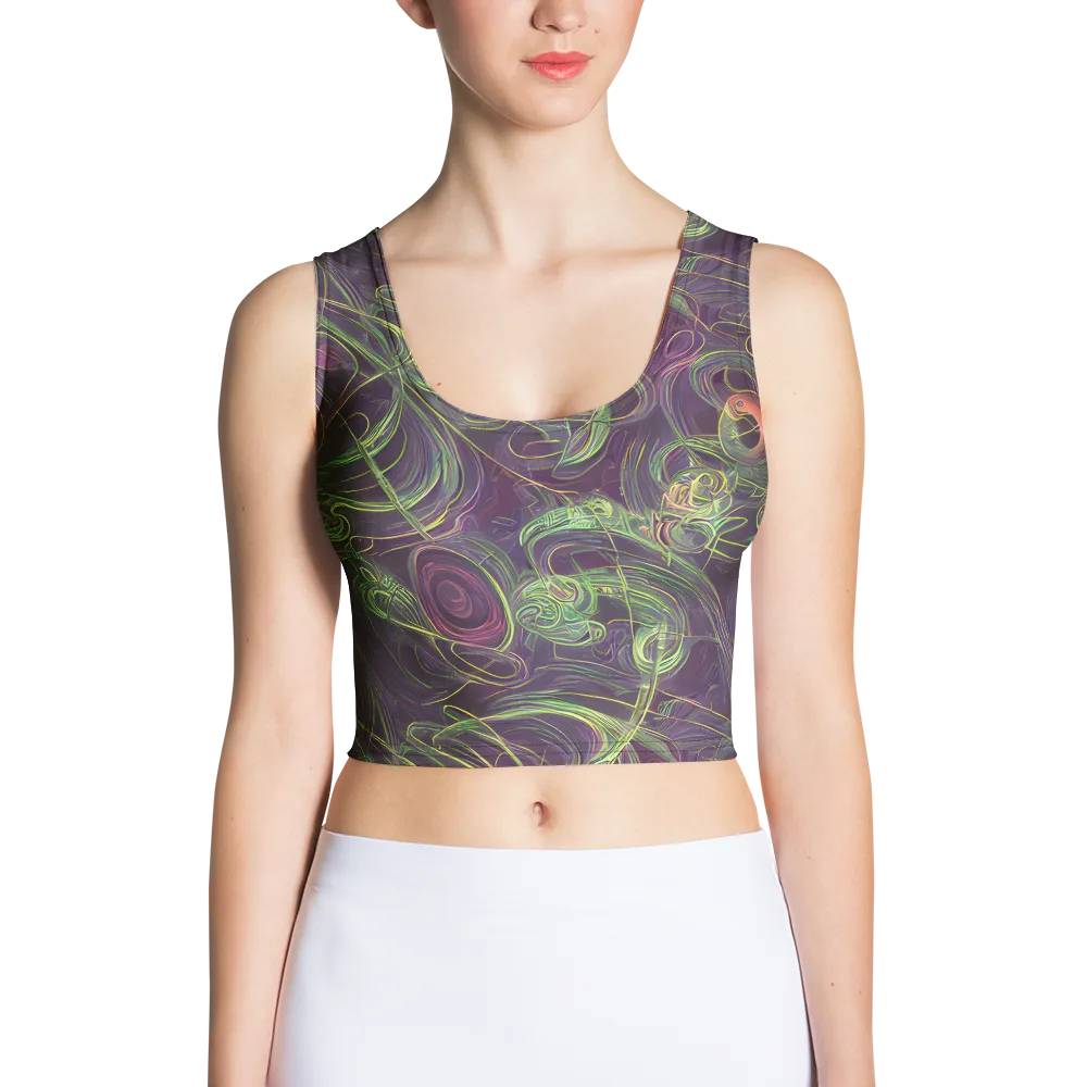 Chromatic Creeper on Crop Top — Front