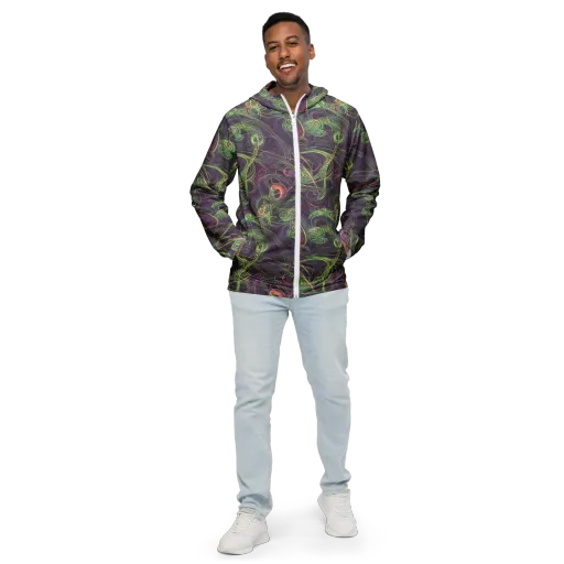 Chromatic Creeper on a Men's Windbreaker