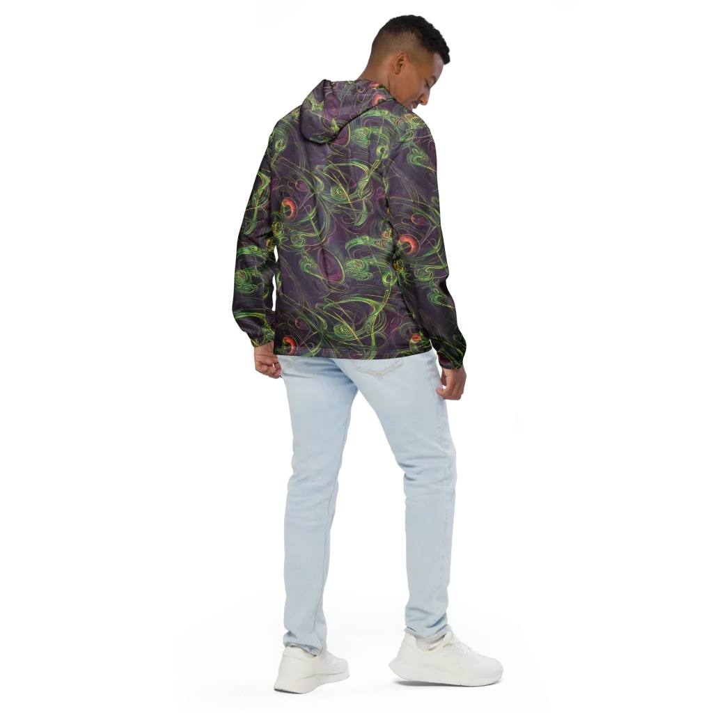 Chromatic Creeper on Men's Windbreaker — Back