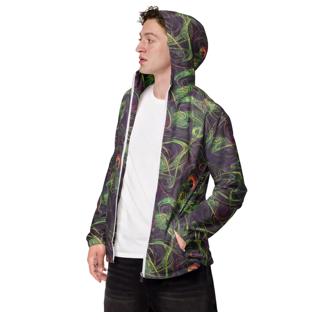 Chromatic Creeper on Men's Windbreaker — Left Front