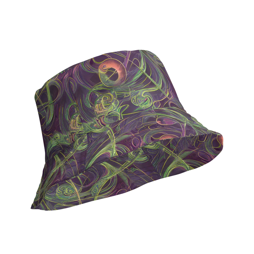 Chromatic Creeper on Reversible Bucket Hat — Product details Outside