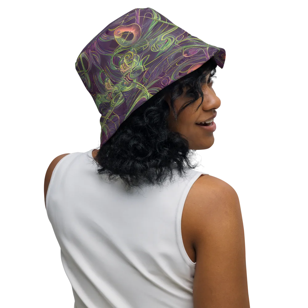 Chromatic Creeper on Reversible Bucket Hat — Right Outside