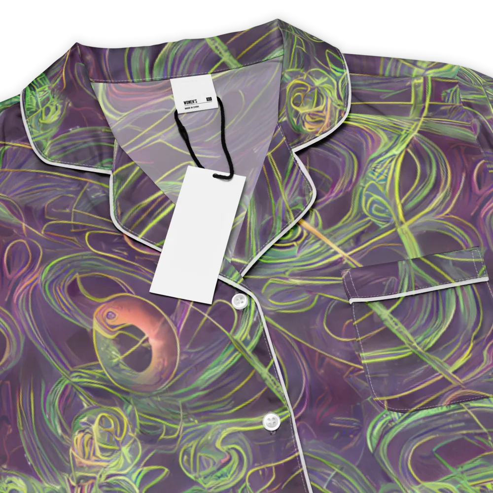 Chromatic Creeper on Women's Short Sleeve Pajama Top — Product details