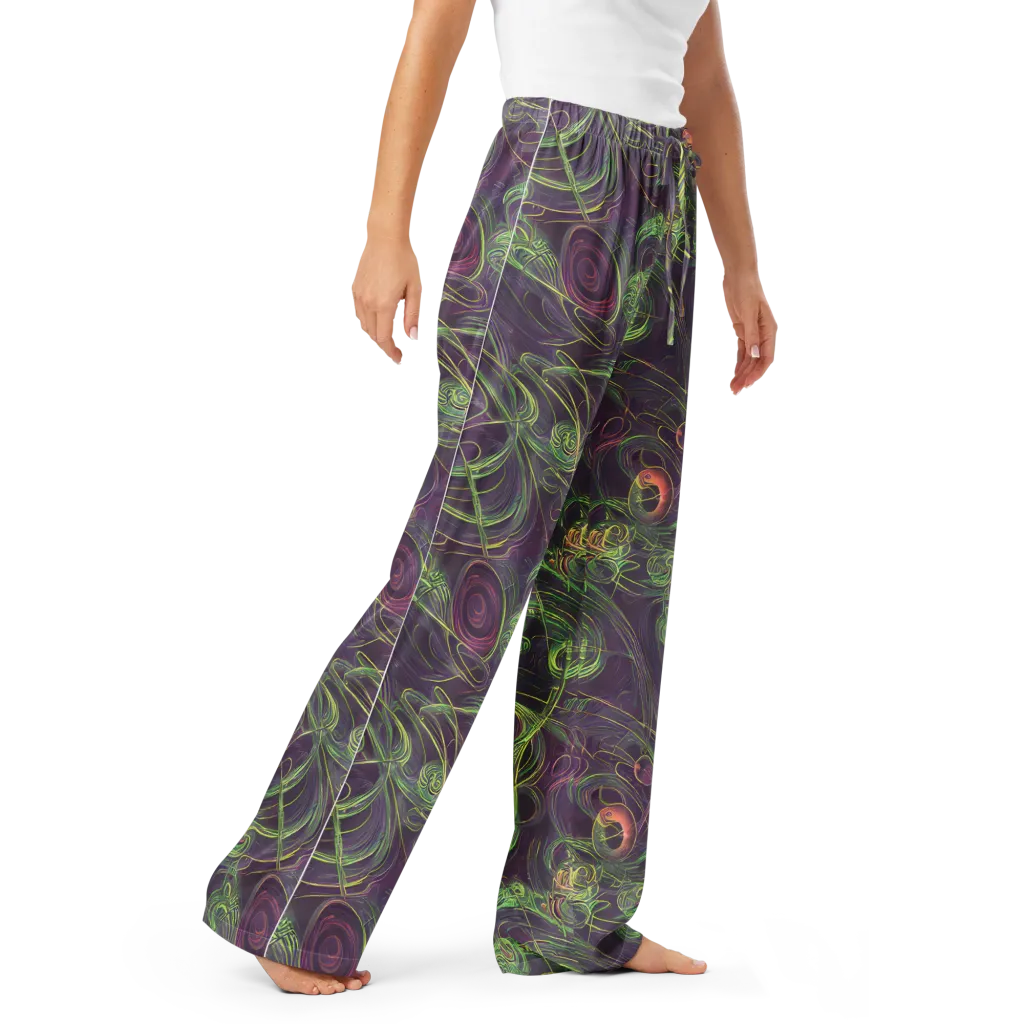 Chromatic Creeper on Women's Pajama Pants — Right Front