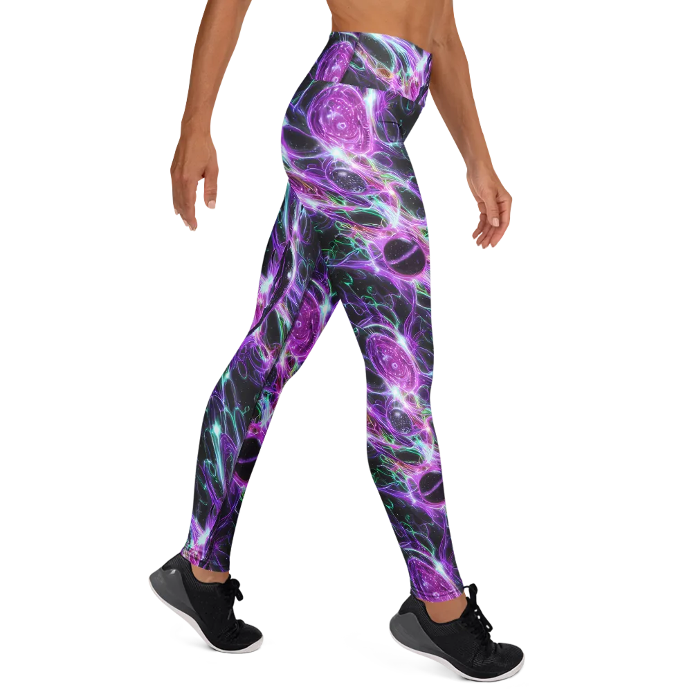 Astral Garden on Yoga Leggings — Right